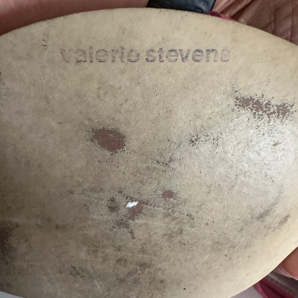 Valerie Stevens Womens Pink Leather Strap Heels 8M - Picture 4 of 10